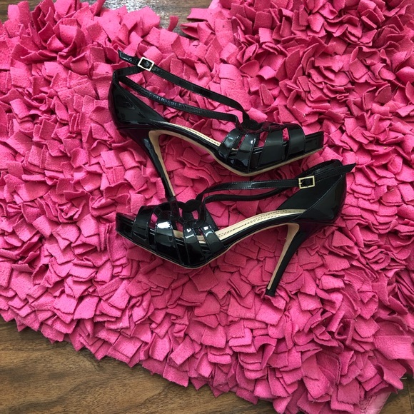 Kate Spade Black Heels Strappy Pumps - Picture 2 of 8